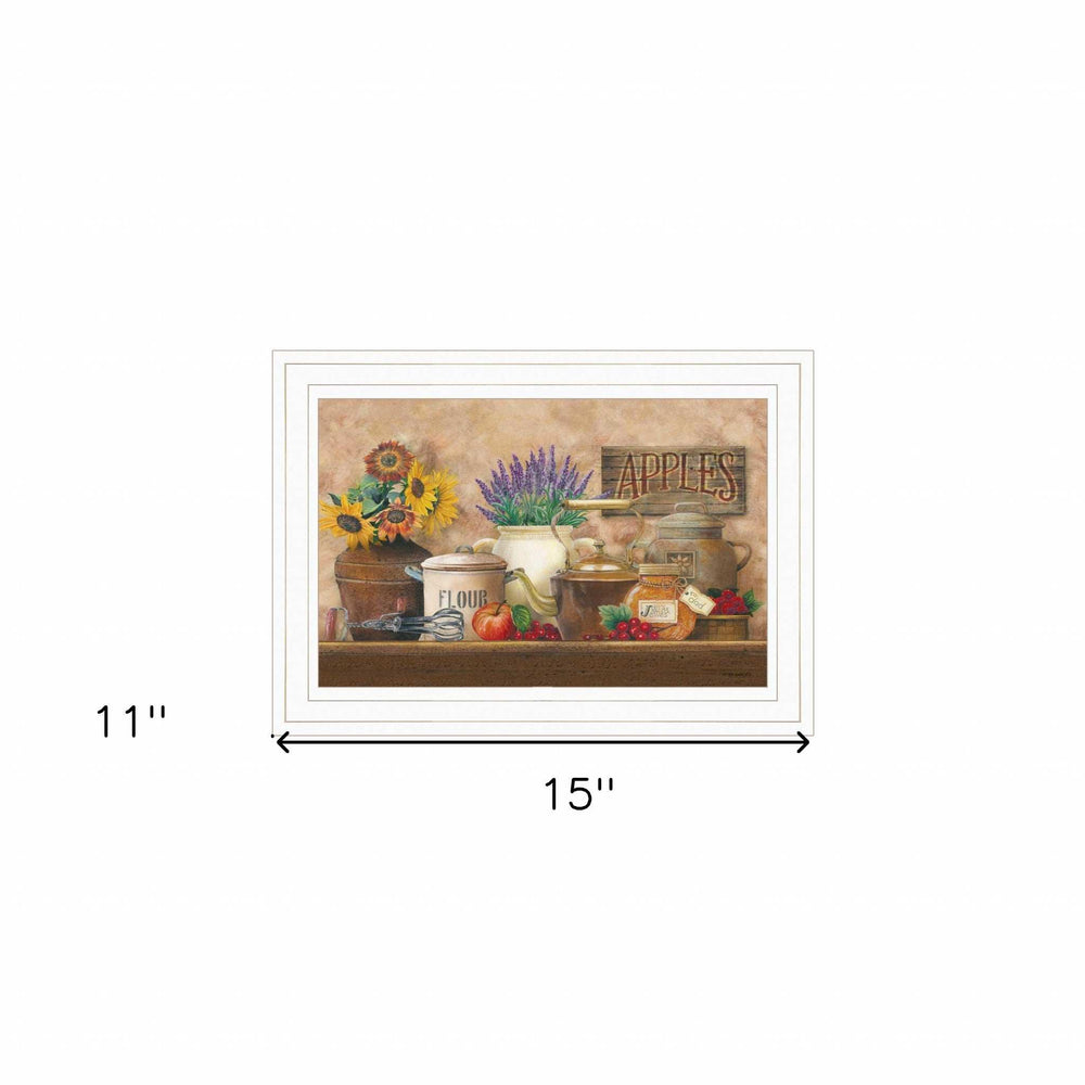 Antique Kitchen 1 White Framed Print Kitchen Wall Art - Homeroots - Flyclothing LLC
