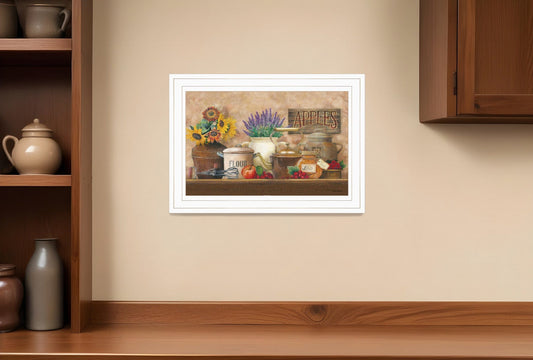 Antique Kitchen 1 White Framed Print Kitchen Wall Art - Homeroots