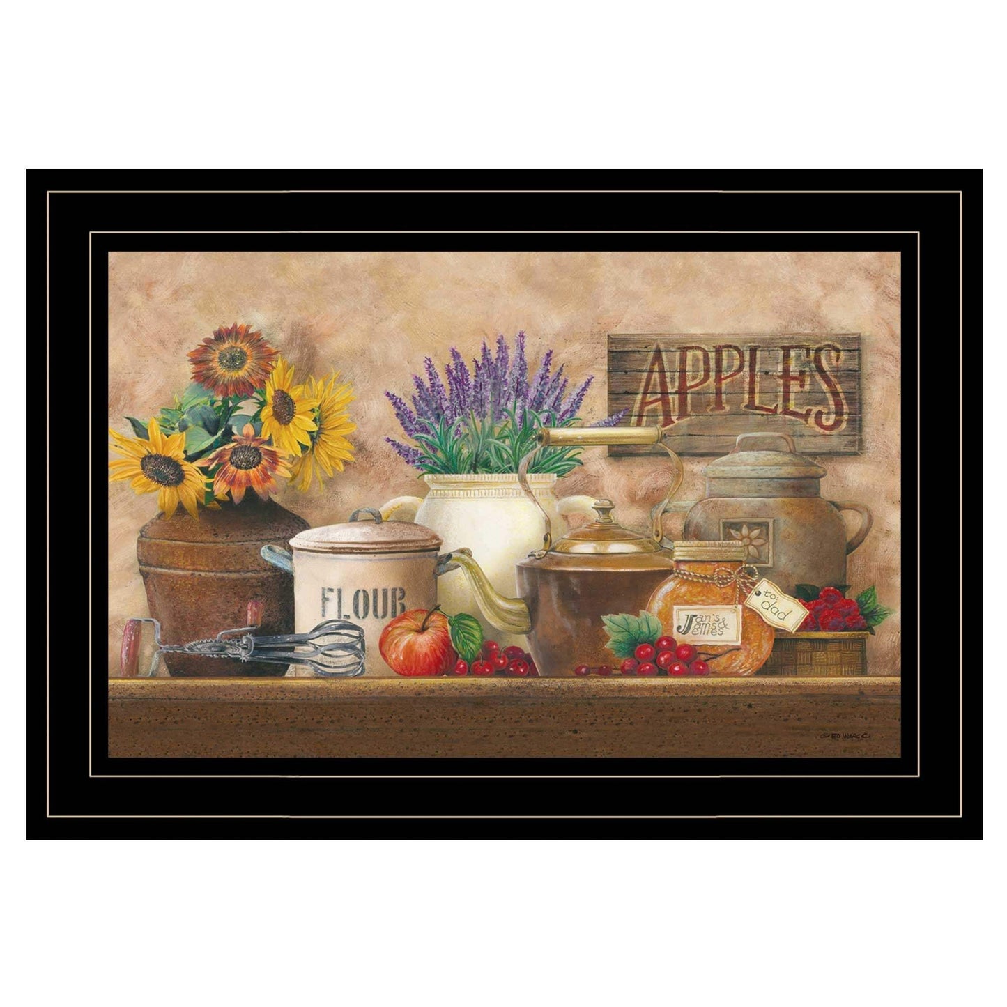 Antique Kitchen 2 Black Framed Print Kitchen Wall Art - Homeroots - Flyclothing LLC