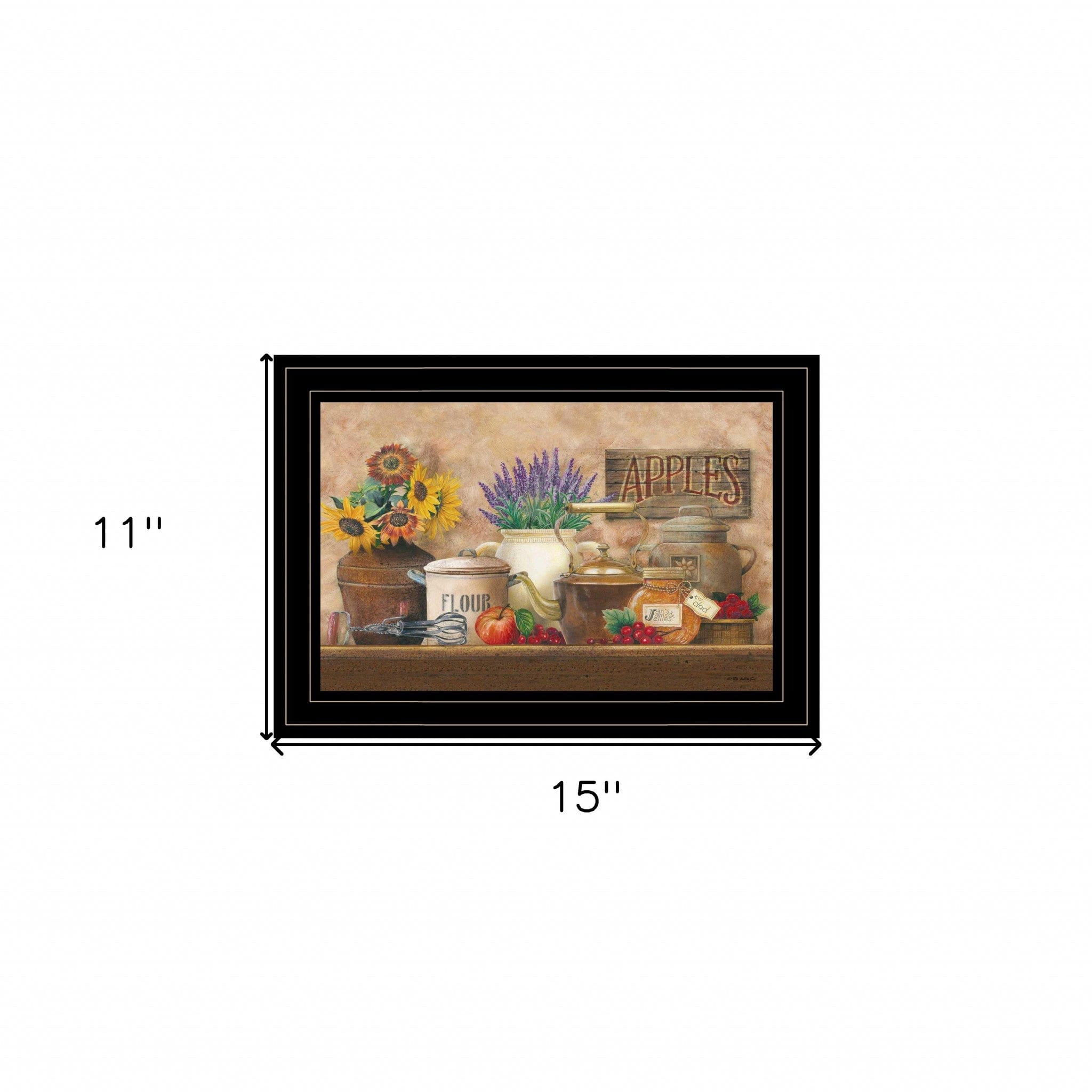 Antique Kitchen 2 Black Framed Print Kitchen Wall Art - Homeroots