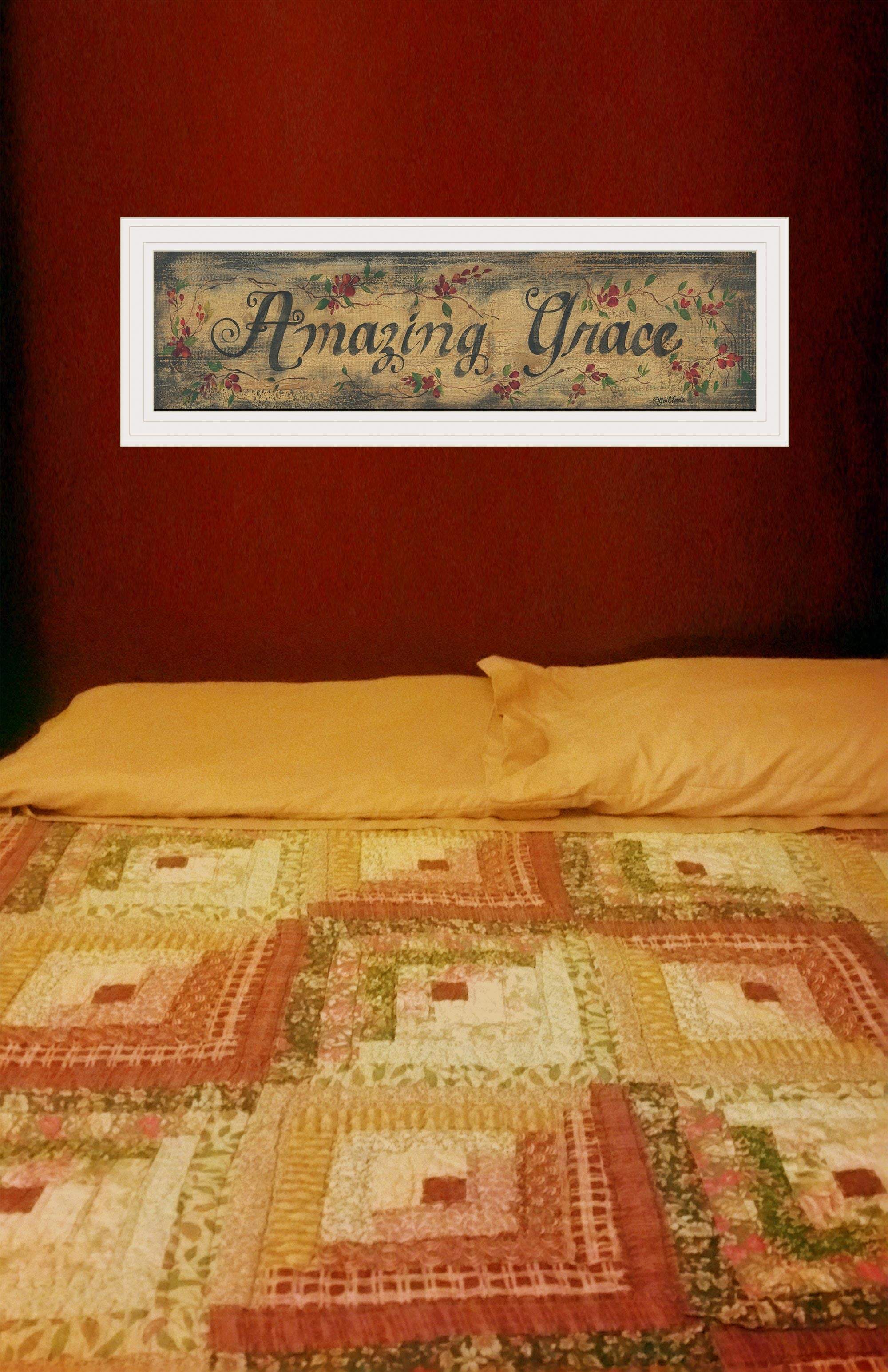 Amazing Grace 11 White Framed Print Wall Art - Homeroots - Flyclothing LLC