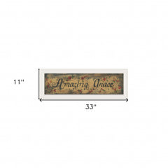 Amazing Grace 11 White Framed Print Wall Art - Homeroots