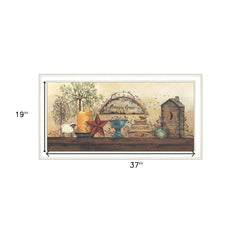 Amazing Grace Shelf 1 White Framed Print Wall Art - Homeroots