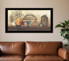 Amazing Grace Shelf 2 Black Framed Print Wall Art - Homeroots