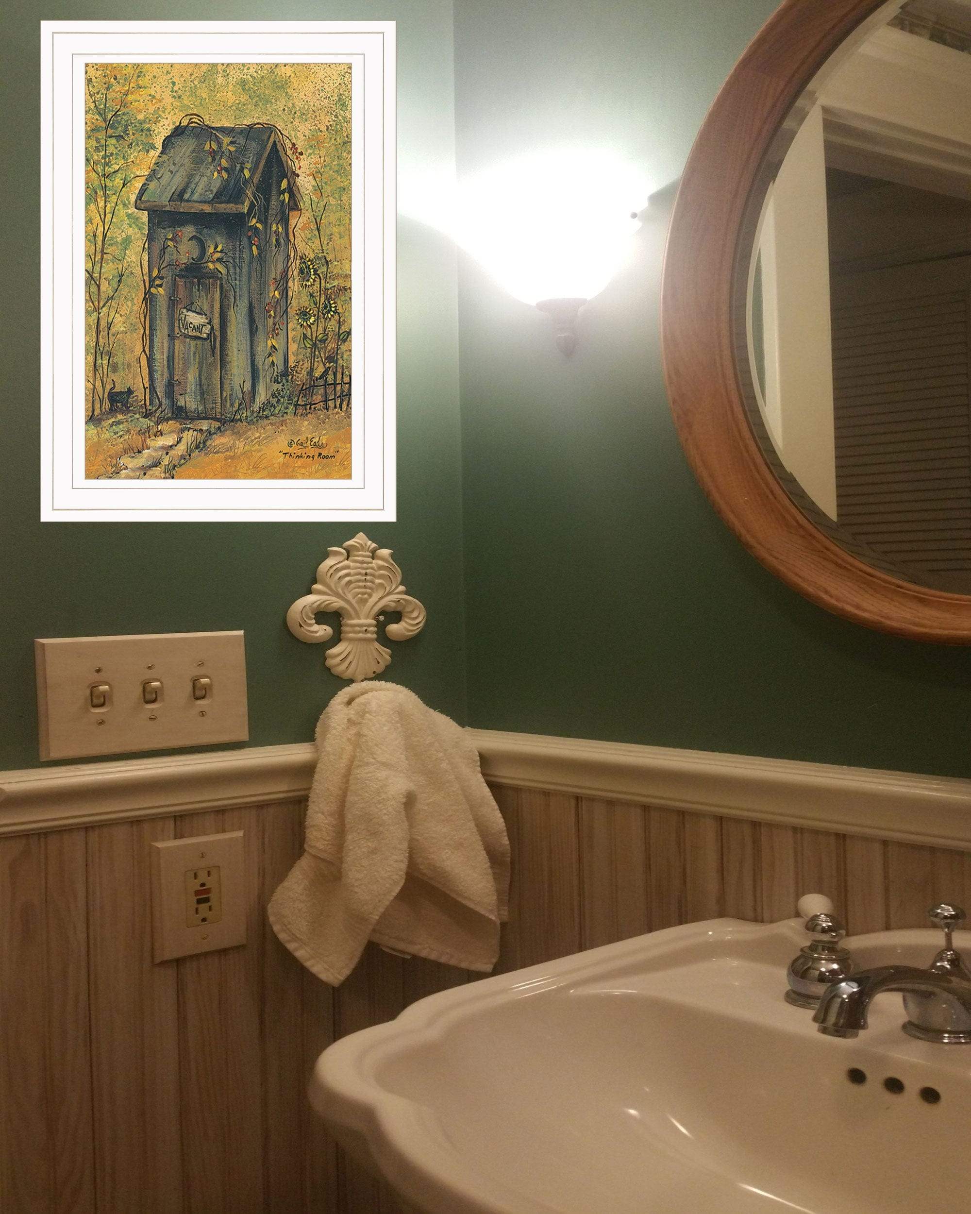 Thinking Room 1 White Framed Print Wall Art - Homeroots - Flyclothing LLC