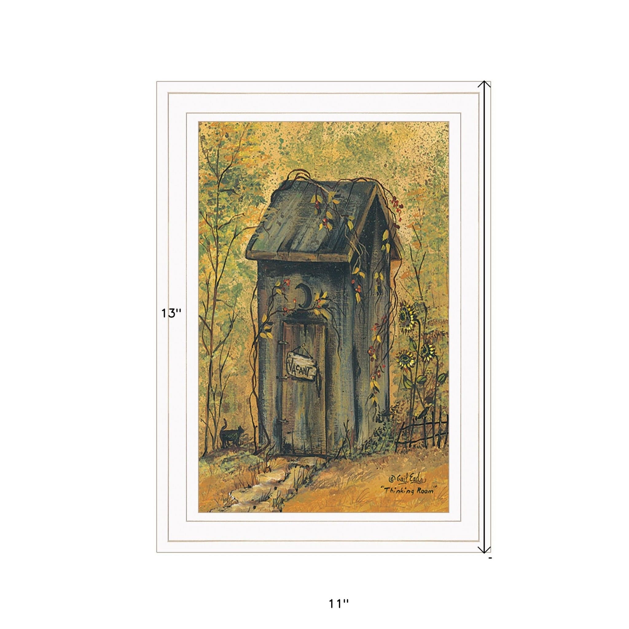 Thinking Room 1 White Framed Print Wall Art - Homeroots