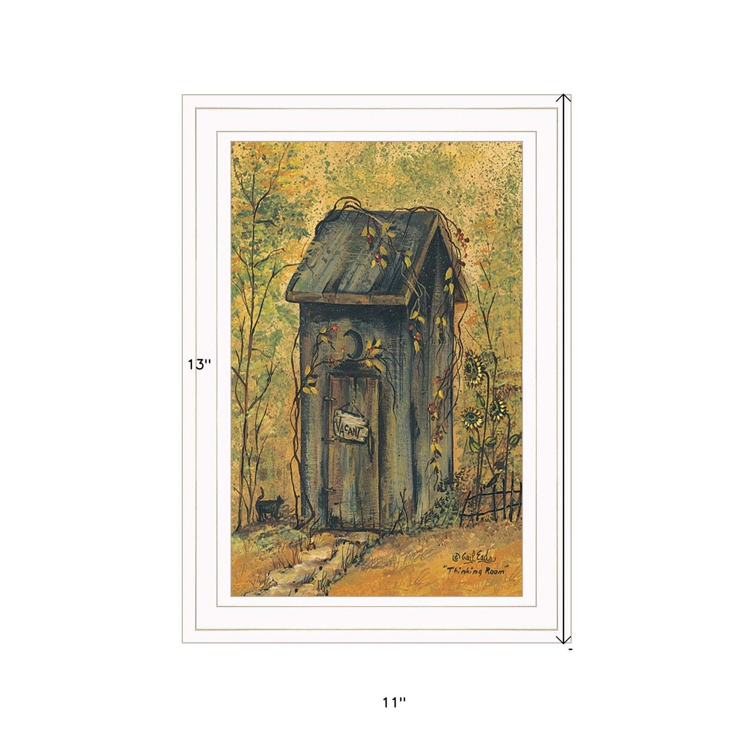 Thinking Room 1 White Framed Print Wall Art - Homeroots - Flyclothing LLC