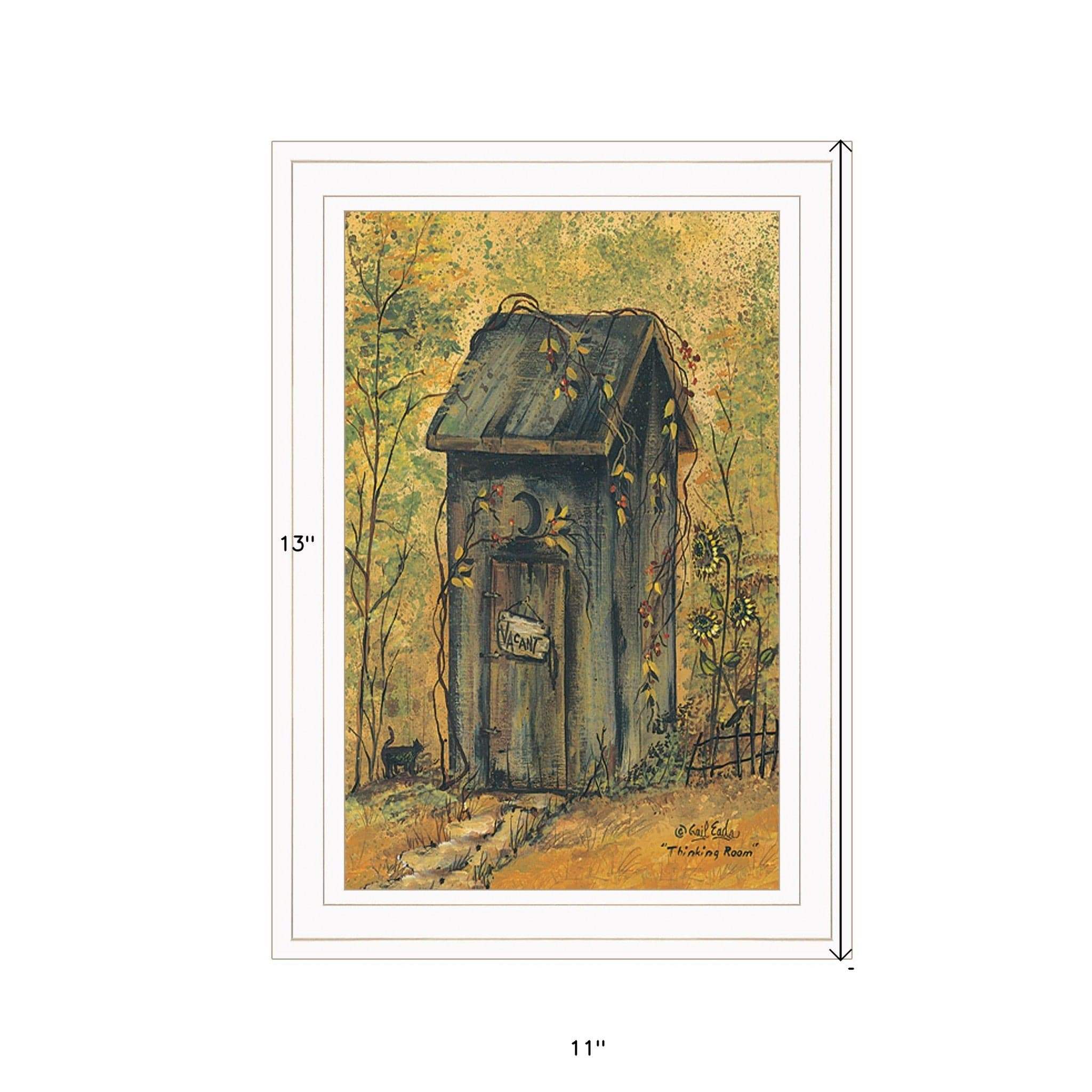 Thinking Room 1 White Framed Print Wall Art - Homeroots - Flyclothing LLC