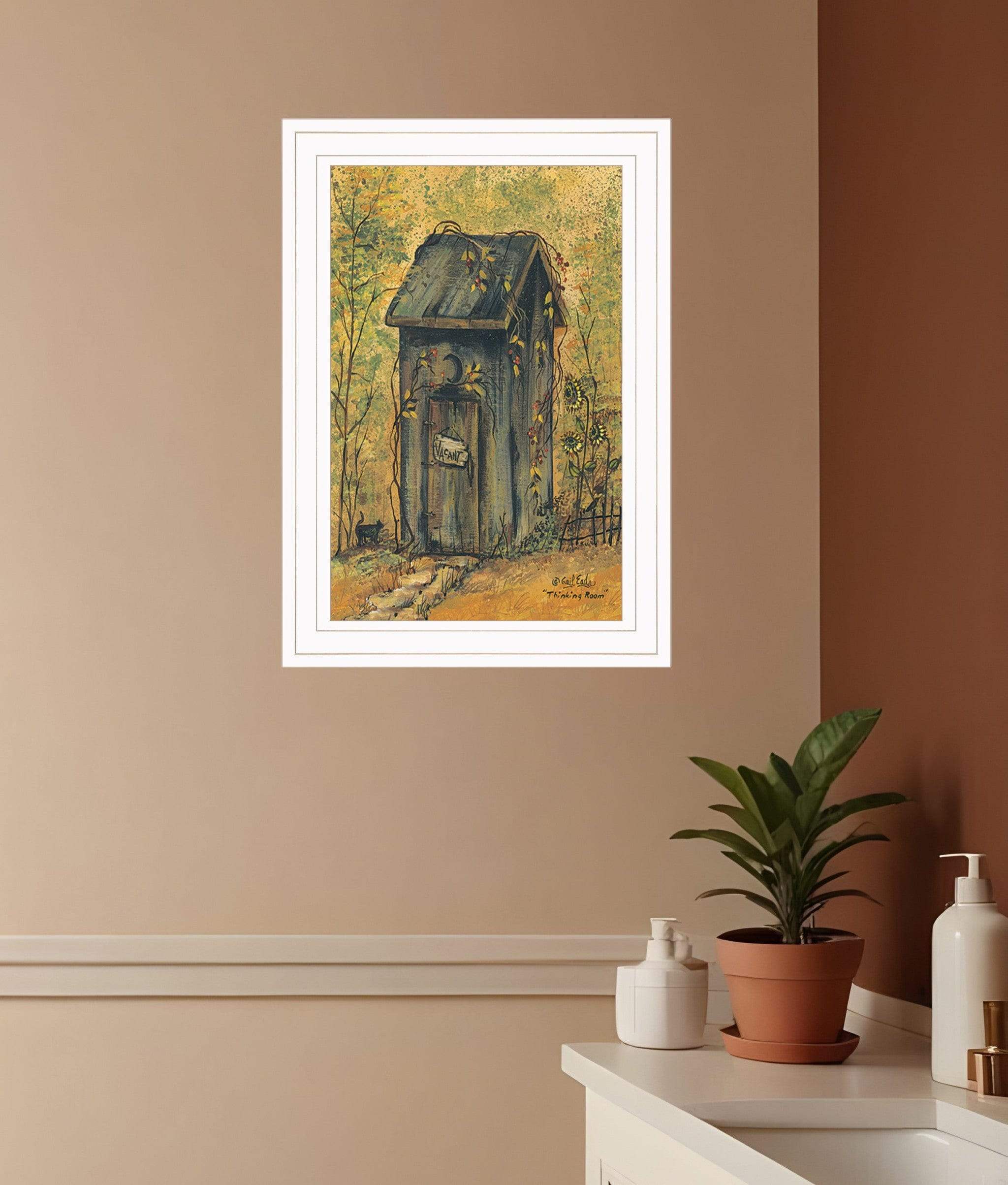 Thinking Room 1 White Framed Print Wall Art - Homeroots - Flyclothing LLC