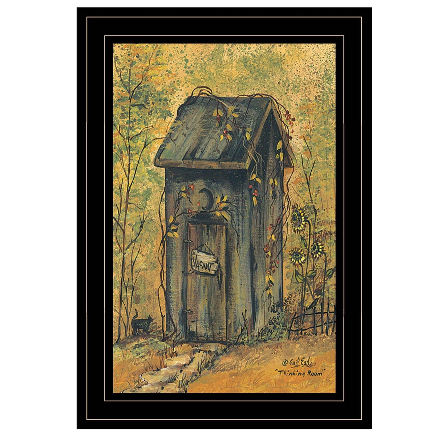 Thinking Room 3 Black Framed Print Wall Art - Homeroots - Flyclothing LLC