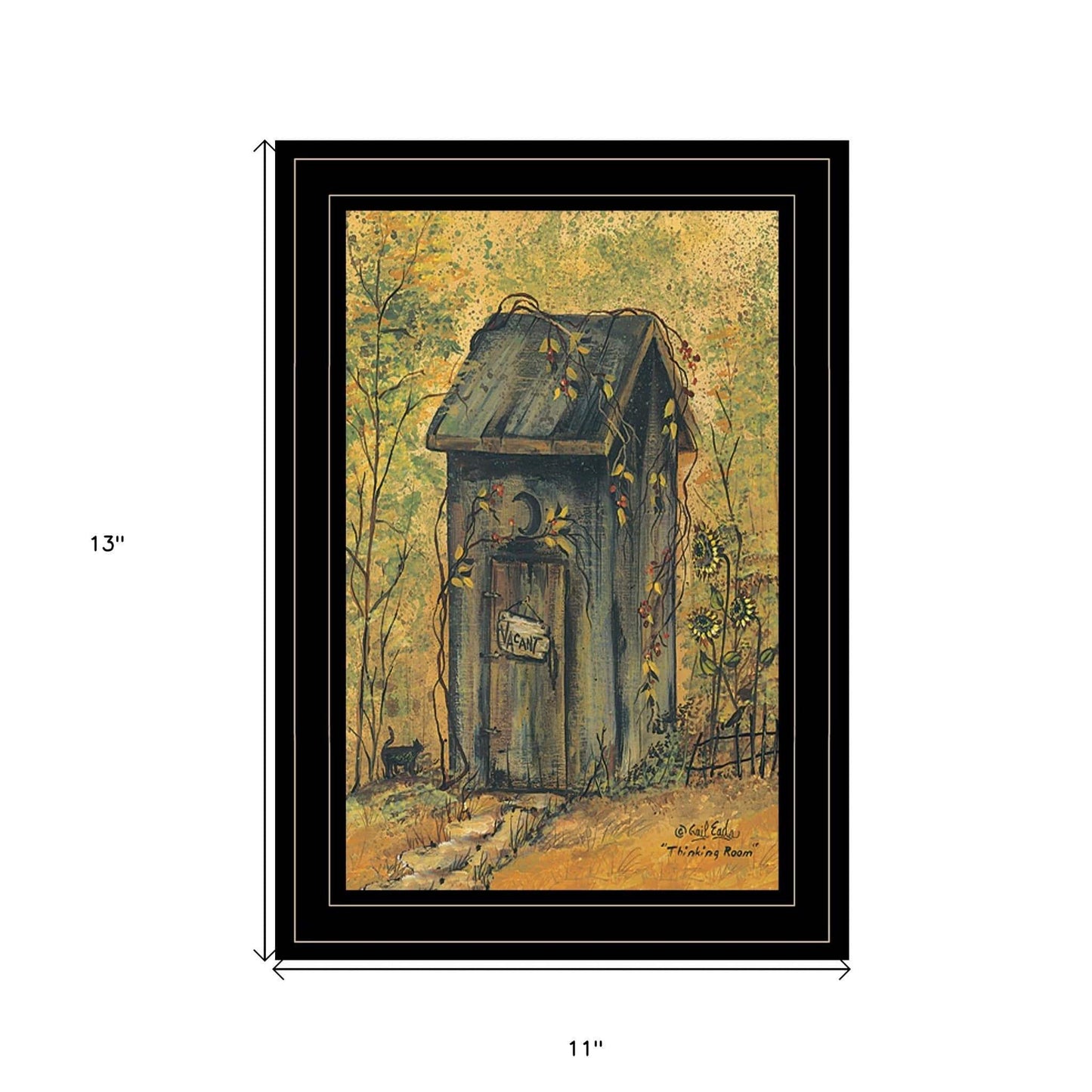 Thinking Room 3 Black Framed Print Wall Art - Homeroots - Flyclothing LLC