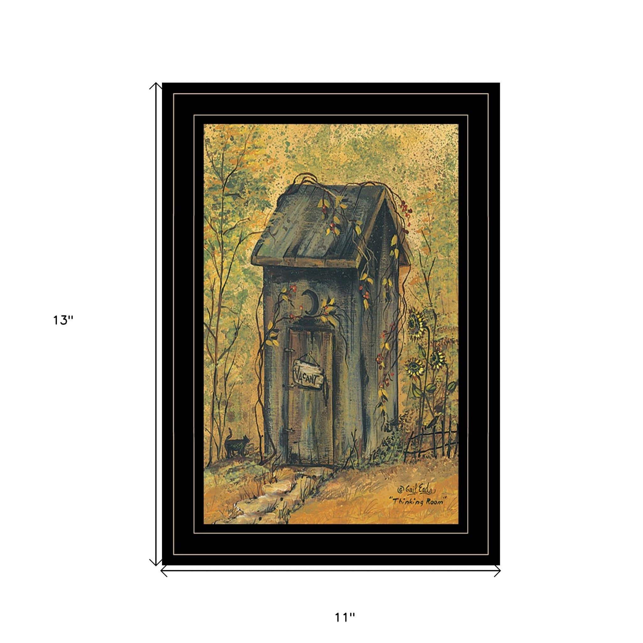 Thinking Room 3 Black Framed Print Wall Art - Homeroots - Flyclothing LLC