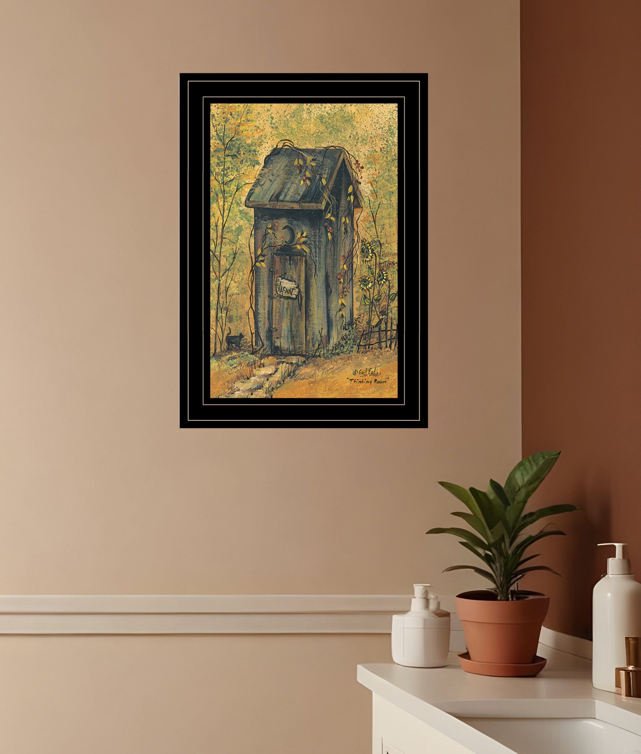 Thinking Room 3 Black Framed Print Wall Art - Homeroots