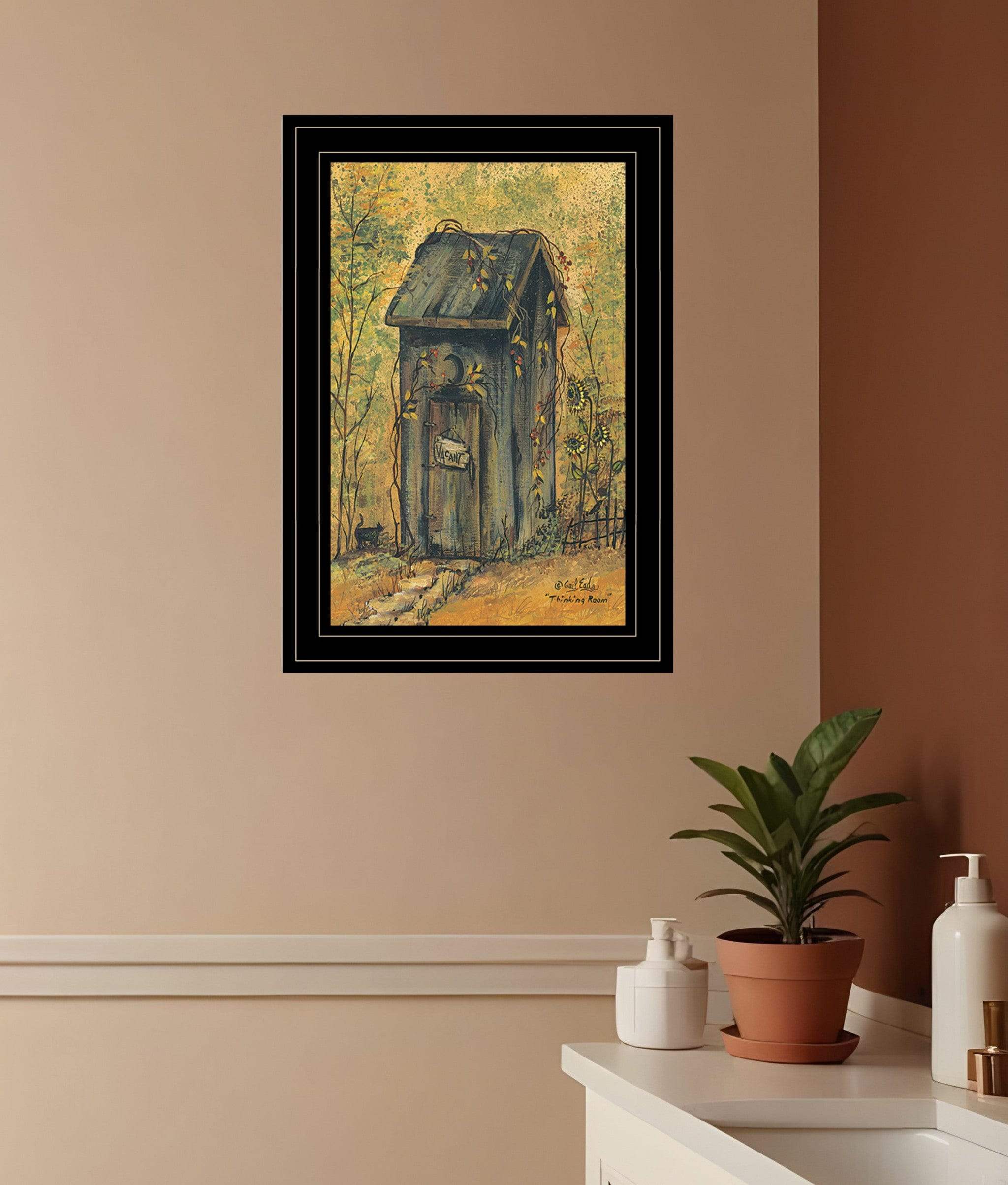 Thinking Room 3 Black Framed Print Wall Art - Homeroots - Flyclothing LLC