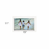 Running on the Beach 2 White Framed Print Wall Art - Homeroots - Flyclothing LLC
