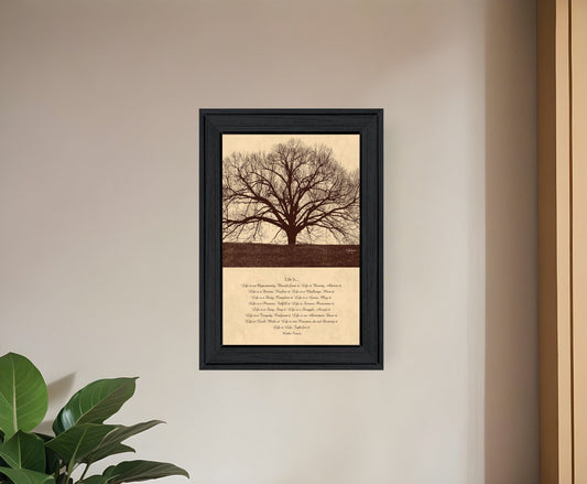 Life Is 6 Black Framed Print Wall Art - Homeroots