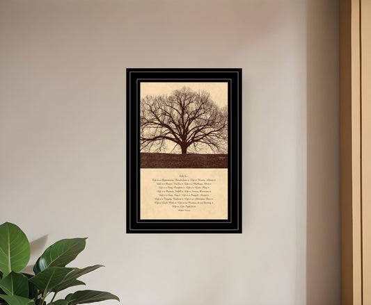Life Is 7 Black Framed Print Wall Art - Homeroots