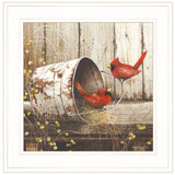 Playing Around 15x15 White Framed Print Wall Art - Homeroots