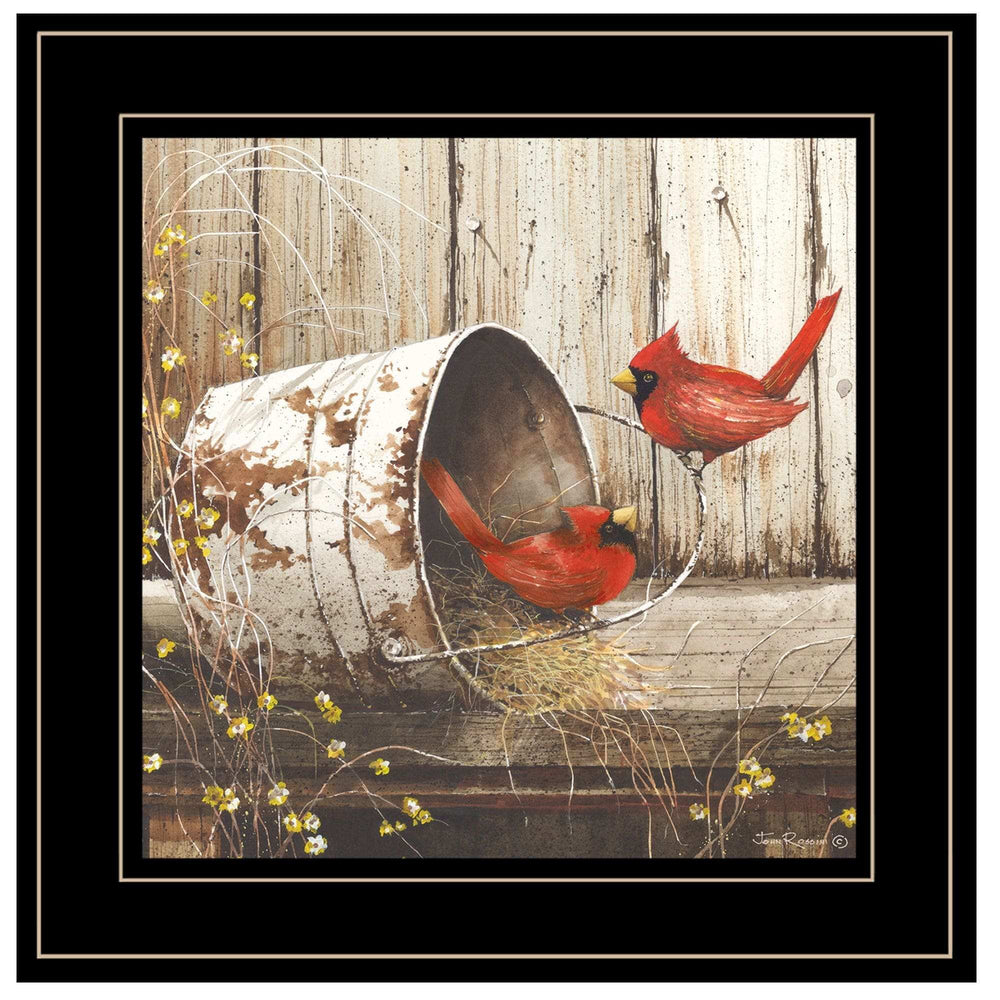Playing Around 15x15 Black Framed Print Wall Art - Homeroots - Flyclothing LLC