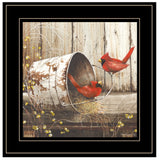Playing Around 15x15 Black Framed Print Wall Art - Homeroots