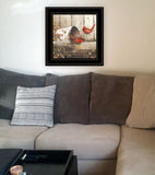 Playing Around 15x15 Black Framed Print Wall Art - Homeroots