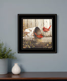 Playing Around 15x15 Black Framed Print Wall Art - Homeroots