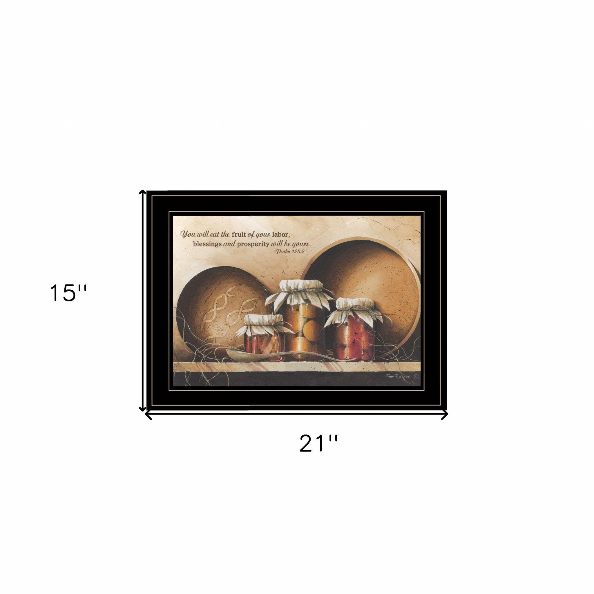Blessings and Prosperity 3 Black Framed Print Wall Art - Homeroots - Flyclothing LLC