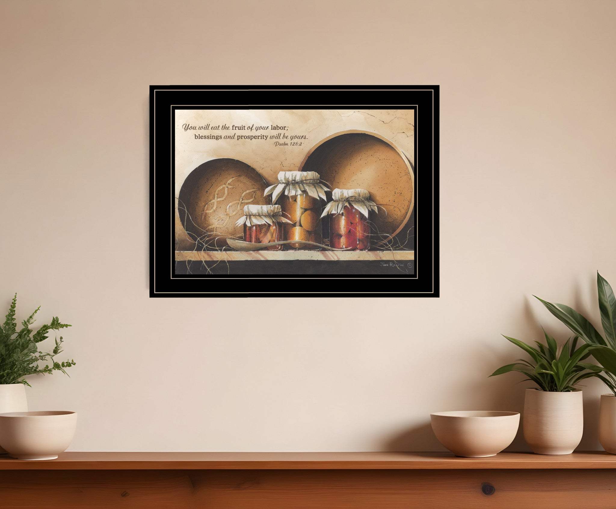 Blessings and Prosperity 3 Black Framed Print Wall Art - Homeroots - Flyclothing LLC