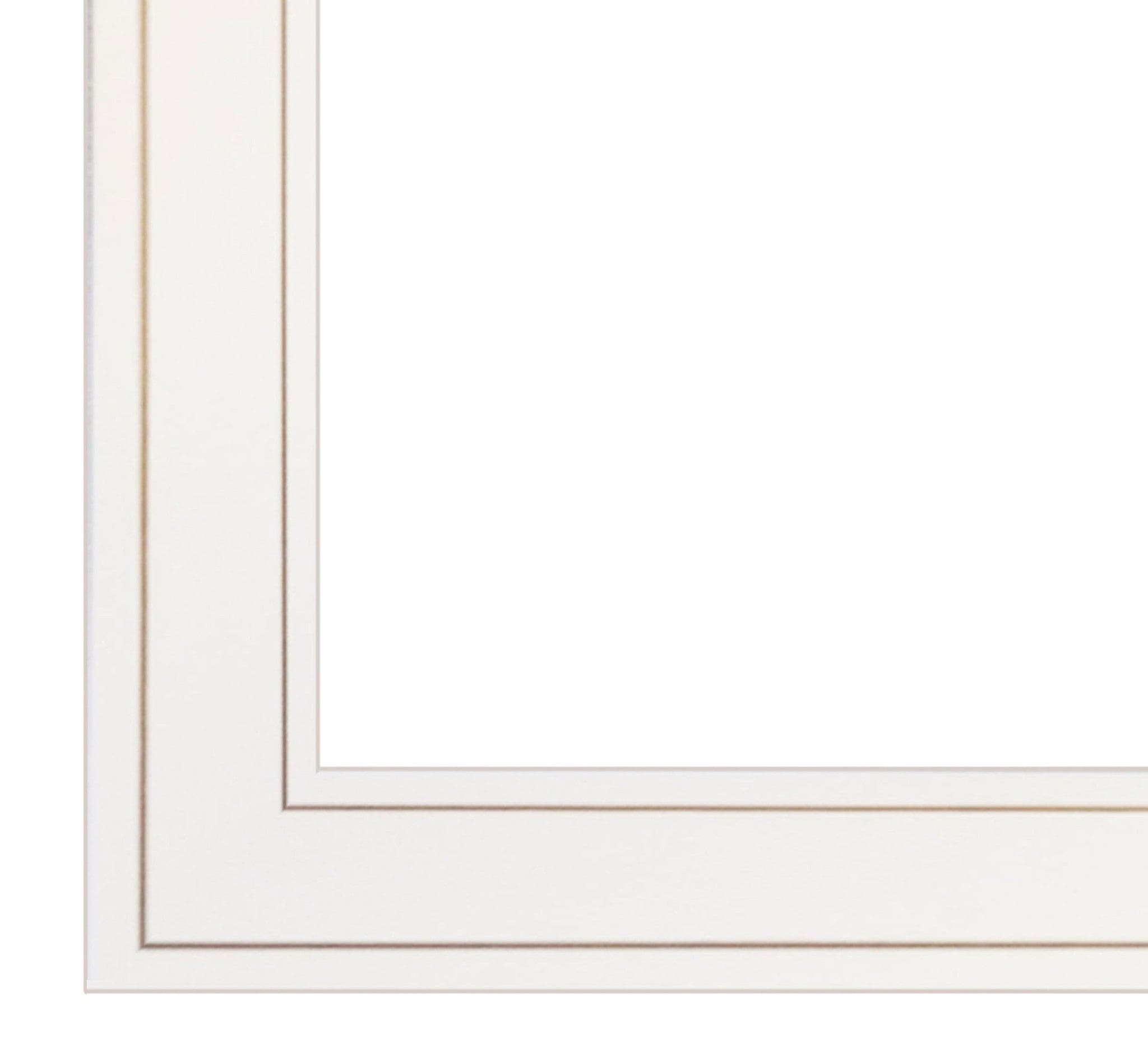 There is a Season 1 White Framed Print Wall Art - Homeroots