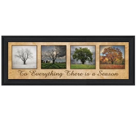 There is a Season Big Trees Black Framed Print Wall Art - Homeroots
