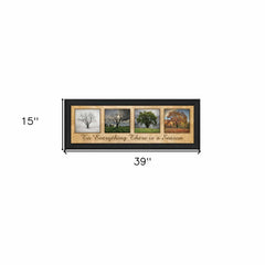 There is a Season Big Trees Black Framed Print Wall Art - Homeroots
