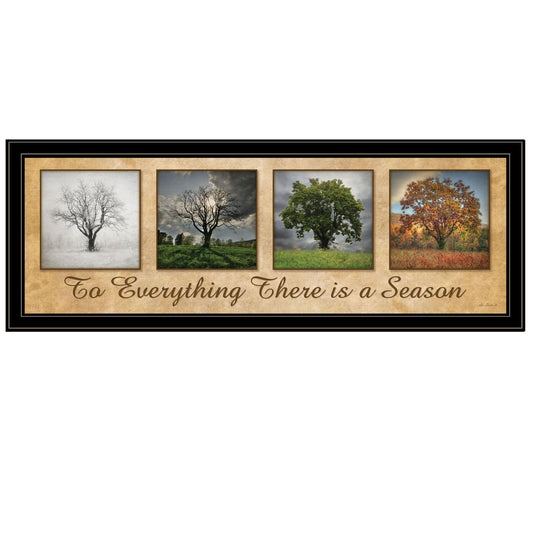 There is a Season Big Trees Black Framed Print Wall Art - Homeroots