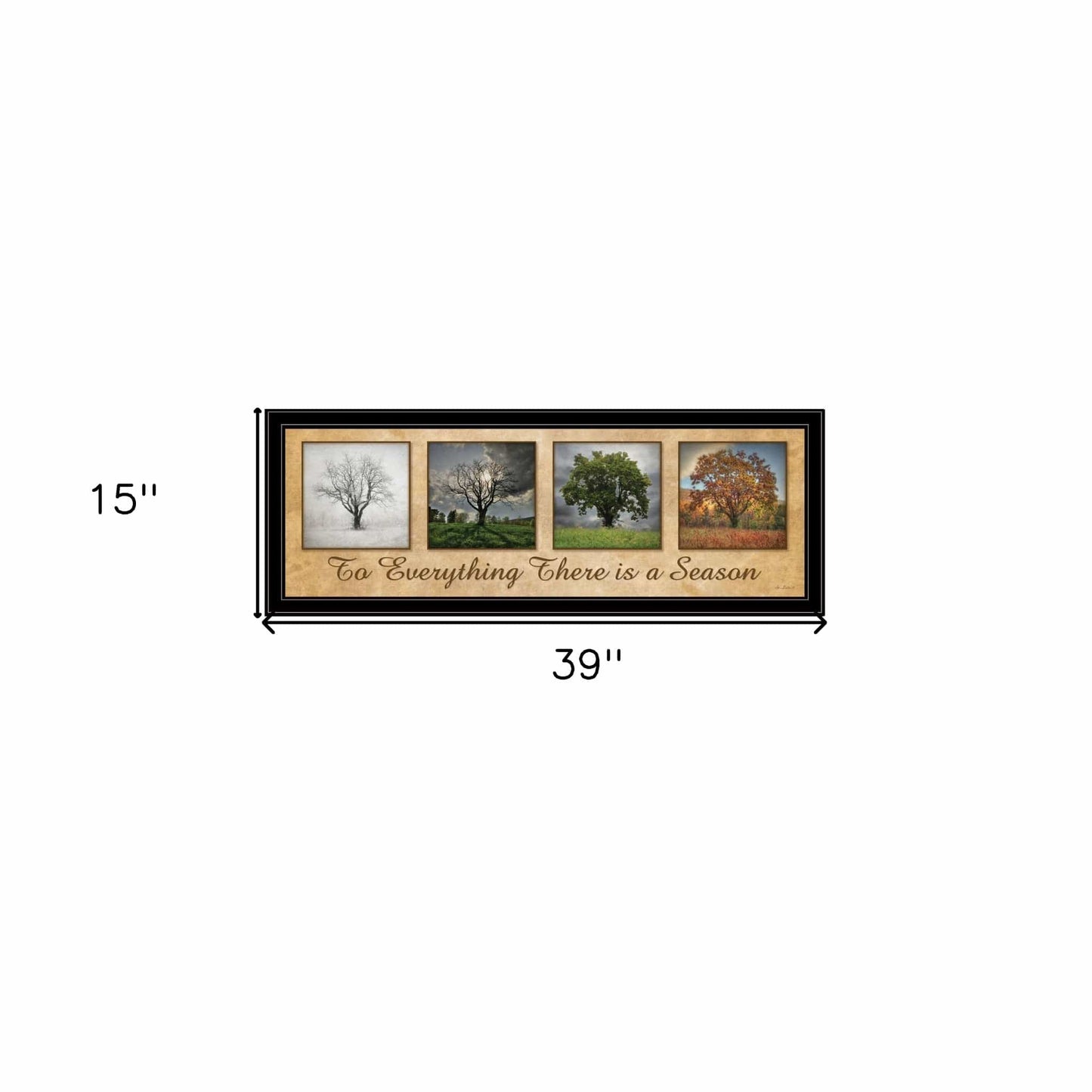 There is a Season Big Trees Black Framed Print Wall Art - Homeroots - Flyclothing LLC