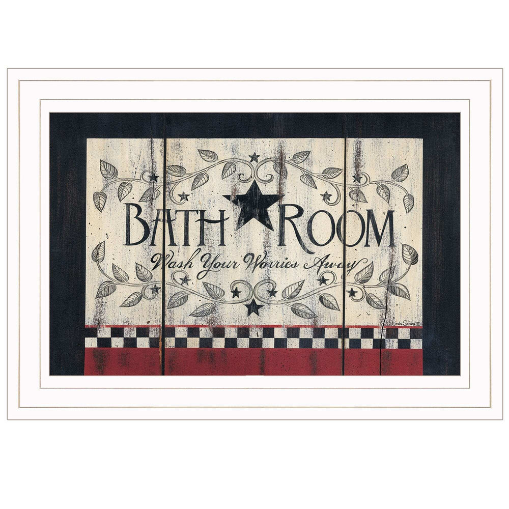 Bathroom 2 White Framed Print Bathroom Wall Art - Homeroots - Flyclothing LLC