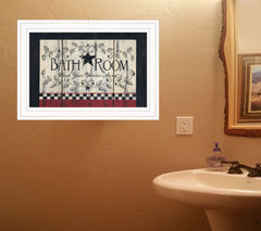 Bathroom 2 White Framed Print Bathroom Wall Art - Homeroots