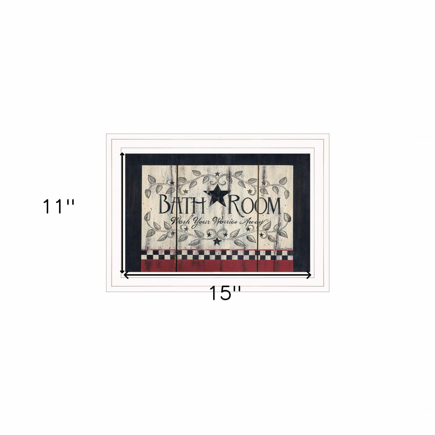 Bathroom 2 White Framed Print Bathroom Wall Art - Homeroots - Flyclothing LLC