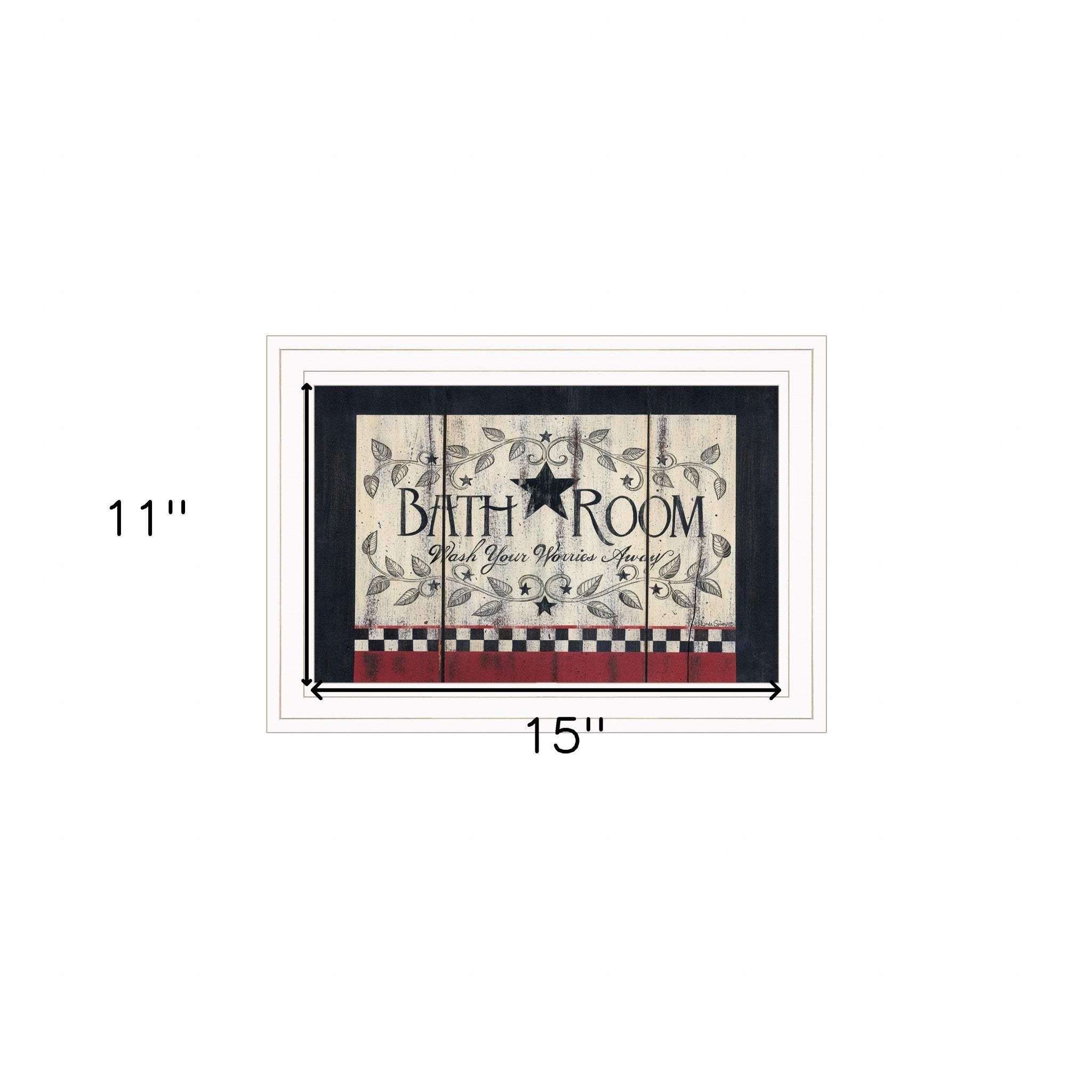 Bathroom 2 White Framed Print Bathroom Wall Art - Homeroots - Flyclothing LLC