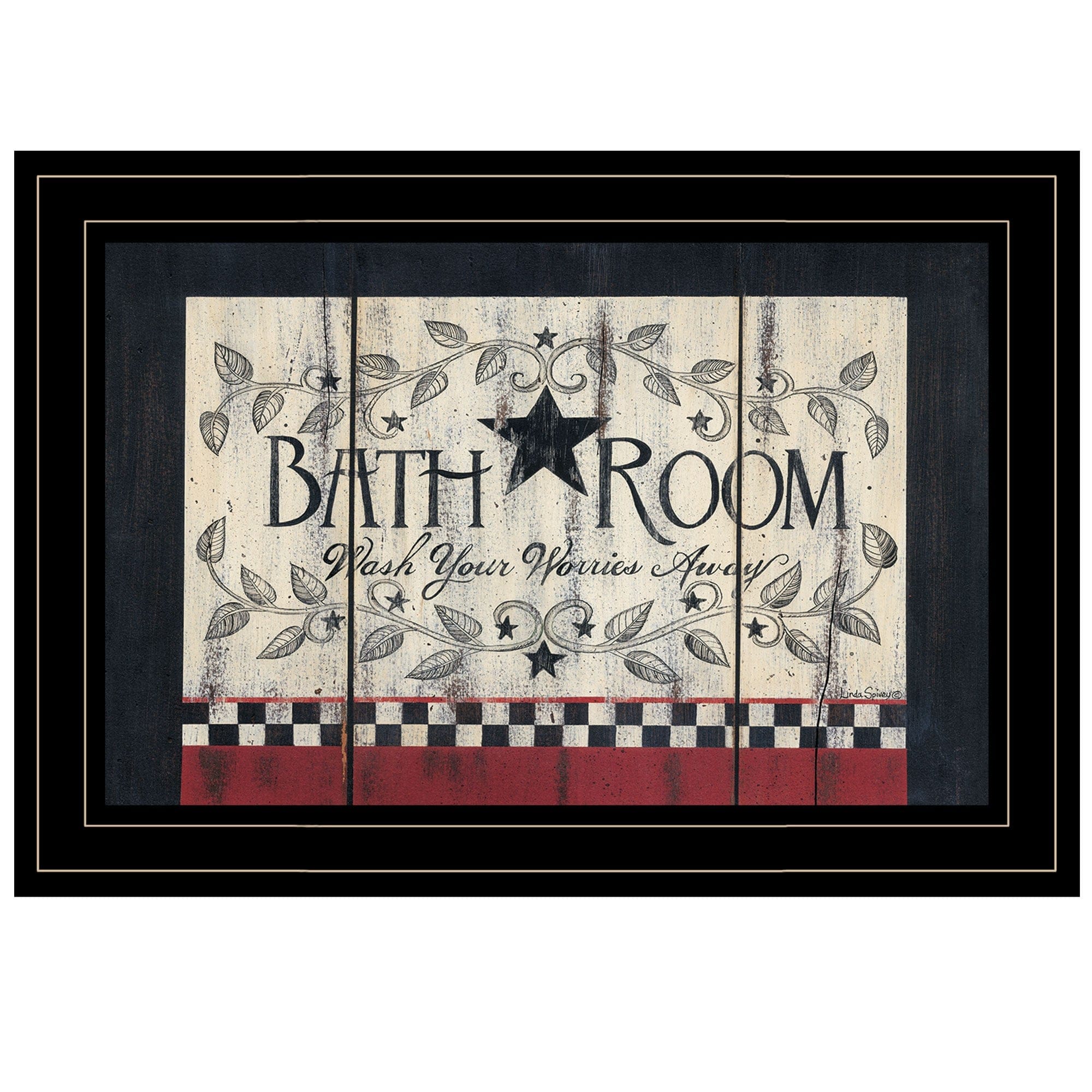Bathroom 3 Black Framed Print Bathroom Wall Art - Homeroots