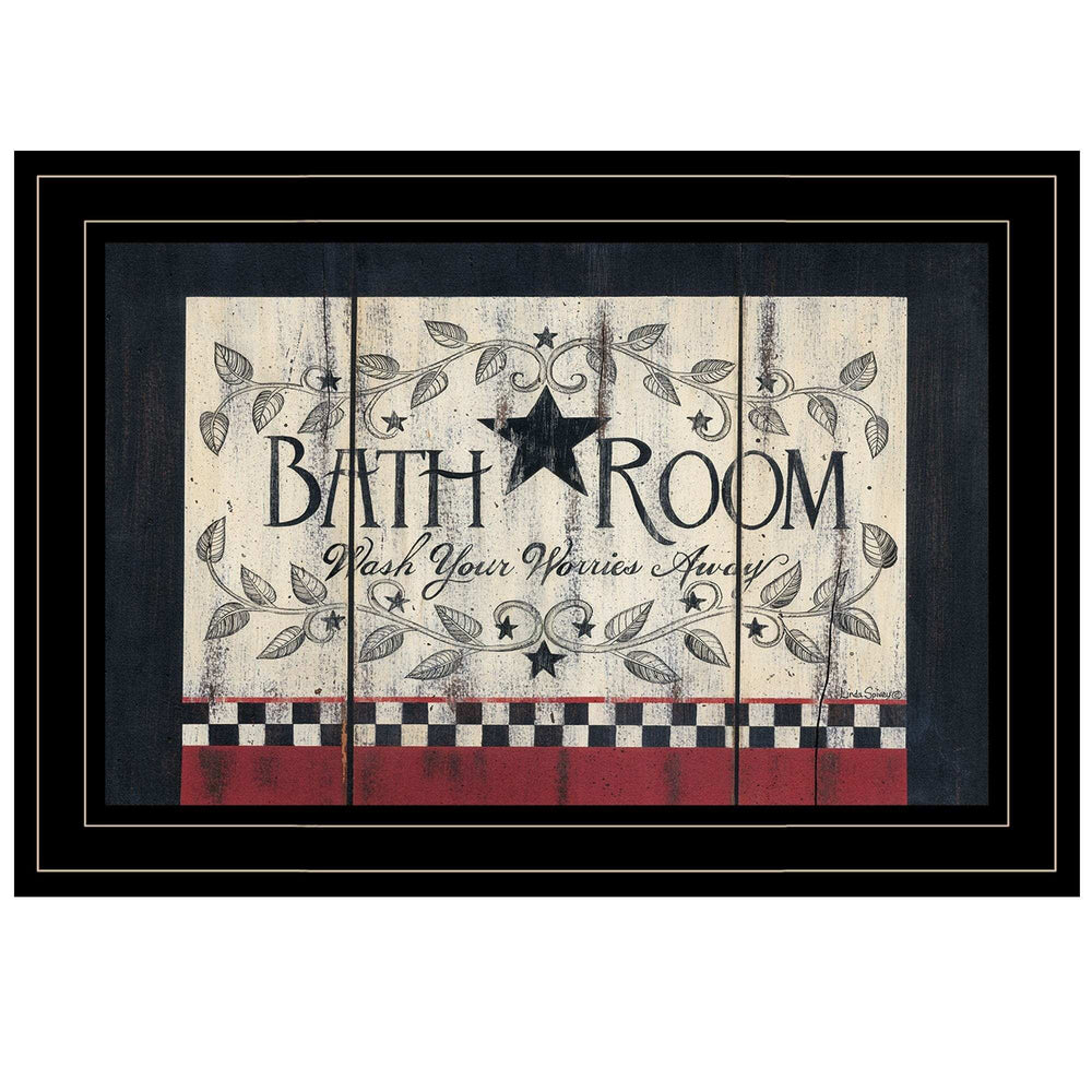 Bathroom 3 Black Framed Print Bathroom Wall Art - Homeroots - Flyclothing LLC