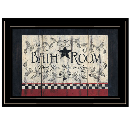 Bathroom 3 Black Framed Print Bathroom Wall Art - Homeroots