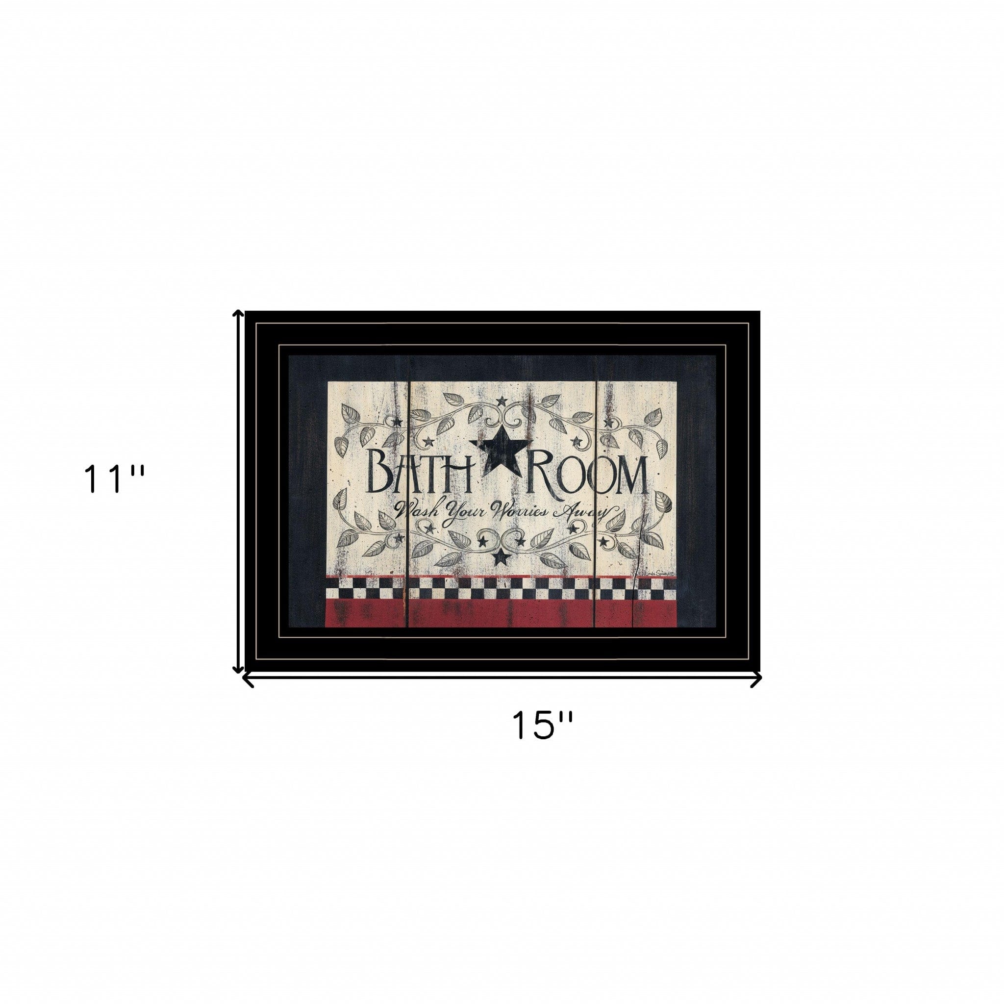 Bathroom 3 Black Framed Print Bathroom Wall Art - Homeroots
