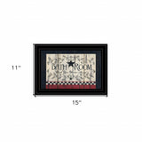Bathroom 3 Black Framed Print Bathroom Wall Art - Homeroots - Flyclothing LLC