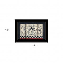 Bathroom 3 Black Framed Print Bathroom Wall Art - Homeroots
