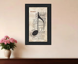Music 7 Black Framed Print Wall Art - Homeroots