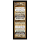 Farmhouse Rules 4 Black Framed Print Wall Art - Homeroots - Flyclothing LLC