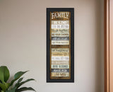 Family Rules Shutter 3 Black Framed Print Wall Art - Homeroots