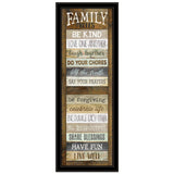 Family Rules Shutter 4 Black Framed Print Wall Art - Homeroots - Flyclothing LLC