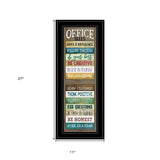 Office Rules 8 Black Framed Print Wall Art - Homeroots - Flyclothing LLC