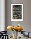 The Lords Prayer 2 White Framed Print Wall Art - Homeroots