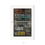 The Lords Prayer 2 White Framed Print Wall Art - Homeroots - Flyclothing LLC